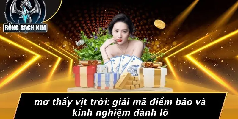 MƠ THẤY VỊT TRỜI: GIẢI MÃ ĐIỀM BÁO VÀ KINH NGHIỆM ĐÁNH LÔ