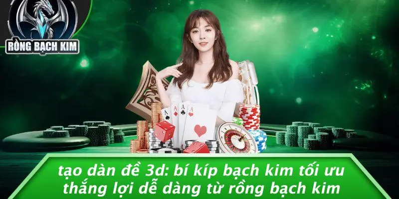 TẠO DÀN ĐỀ 3D: BÍ KÍP BẠCH KIM TỐI ƯU THẮNG LỢI DỄ DÀNG TỪ RỒNG BẠCH KIM