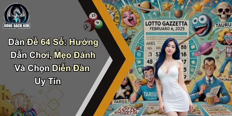 Dàn Đề 64 Số: Hướng Dẫn Chơi, Mẹo Đánh Tại Rồng Bạch Kim