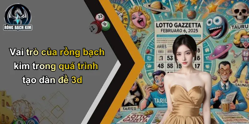 Vai trò của rồng bạch kim trong quá trình tạo dàn đề 3d